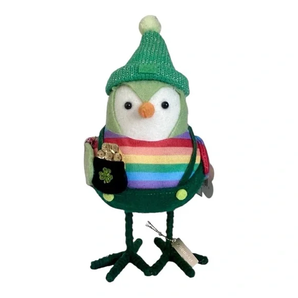 Target Featherly Friends St Patrick's Day 3 Birds 2026 Goldie Clover Finnigan - Picture 5 of 8